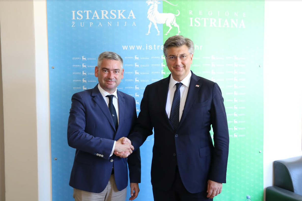 Predsjednik Vlade Andrej Plenković dao podršku strateškim projektima Istarske  županije